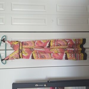 Hale Bob Silk  Maxi Dress